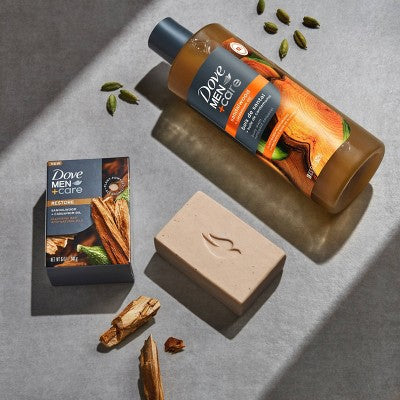 Dove Men+Care Restore Plant-Based Body Wash Sandalwood & Cardamom Oil 26 fl oz
