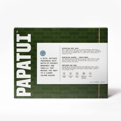Papatui Men's Shower Pack Lush Coconut 3ct - Missing Box