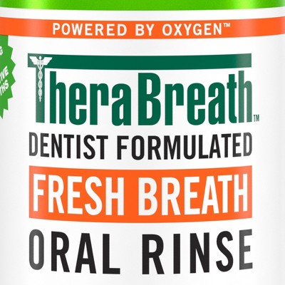 TheraBreath Fresh Breath Mouthwash Alcohol-Free Mild Mint 16 fl oz