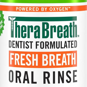TheraBreath Fresh Breath Mouthwash Alcohol-Free Mild Mint 16 fl oz