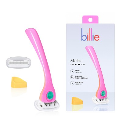 Billie Women's Malibu Razor Kit 1 Handle + Magnetic Holder + 2 Blade Refills