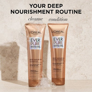 L'Oreal Paris EverCreme Sulfate Free Deep Nourish Shampoo 8.5 fl oz - Imperfect Container