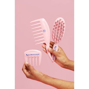 KAZMALEJE Kurlsplus Paddle Hair Comb Pink