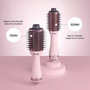 L'ange Hair Le Volume 60MM 2-in-1 Titanium Brush Hair Dryer Blush 1000 Watt - New