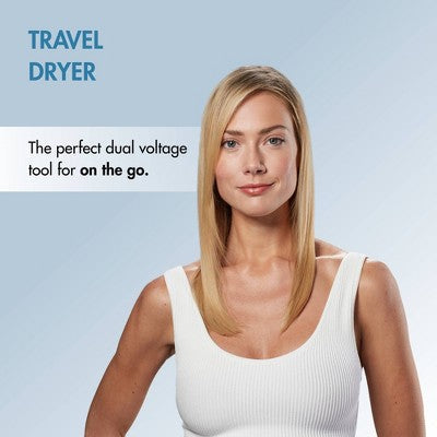 BaBylissPRO Nano Titanium Travel Hair Dryer Blue 1000W