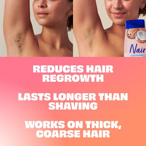 Nair Hair Removal Cream Coconut Oil 12oz - Imperfect Container