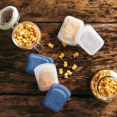 Stasher Reusable Silicone Travel Accessories Bag Set - 2 Pack