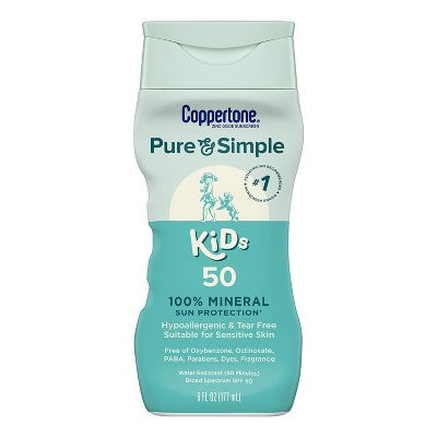 Coppertone-Pure-and-Simple-Kids-Mineral-Sunscreen-Lotion-SPF-50-6-fl-oz-Sunscreen