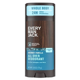 Every Man Jack All Over Solid Deodorant Coconut + Vanilla 2.6oz