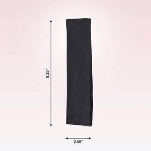 Scunci No Damage Stretch Fabric Headbands Black 5pcs