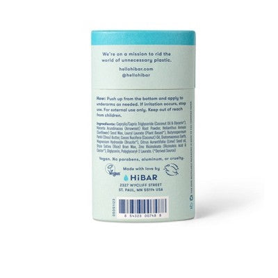 HiBAR Solid Deodorant for Sensitive Skin Aloe & Sea Moss 2.25oz - Imperfect Container