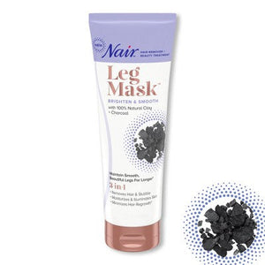 Nair Hair Remover Beauty Treatment Charcoal Clay Leg Mask 8.0oz