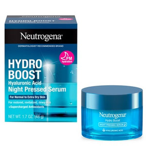 Neutrogena Hydro Boost Hyaluronic Acid Night Pressed Face Serum 1.7oz - Imperfect Box