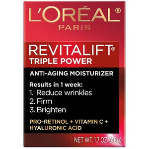 L'Oreal Paris Revitalift Triple Power Deep-Acting Face Moisturizer 1.7oz - Missing Box