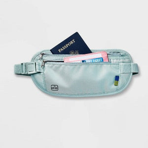 Open Story RFID Blocking Waist Pouch Puritan Gray Water-Resistant Belt Bag - New