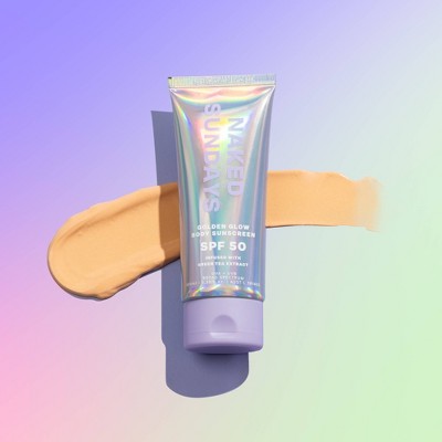 Naked Sundays Golden Glow Body Sunscreen SPF50+ 100ml