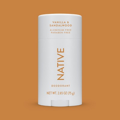 Native Solid Deodorant for Men & Women Vanilla & Sandalwood Aluminum-Free 2.65oz