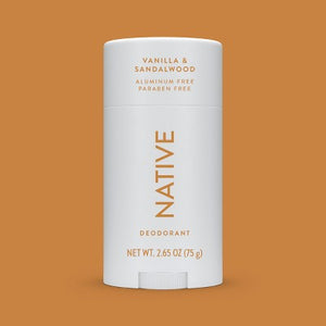 Native Solid Deodorant for Men & Women Vanilla & Sandalwood Aluminum-Free 2.65oz