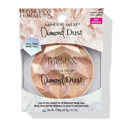 Physicians Formula Mineral Wear Diamond Glow Dust Powder Luminous Gleam 0.21oz