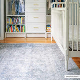 Gael Blue Boutique Washable Rug