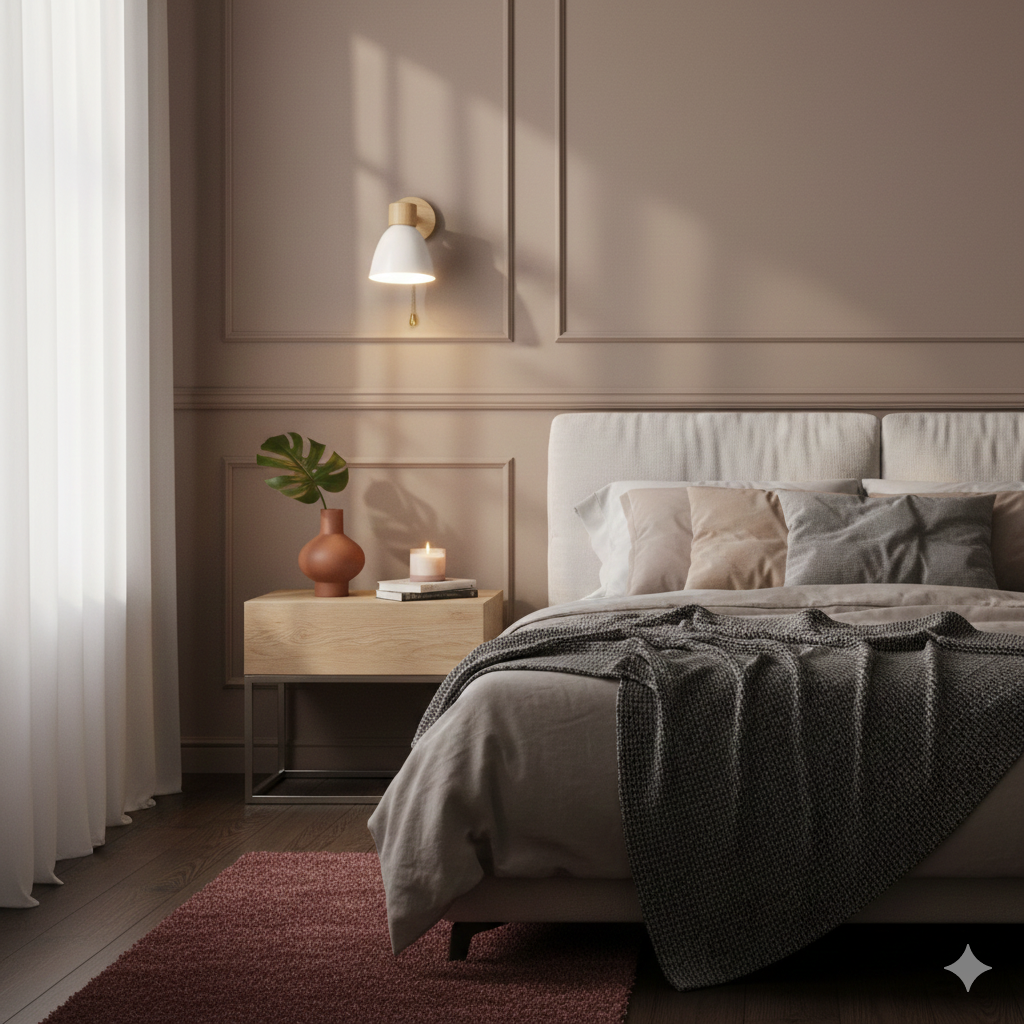 Modern Minimalist Wooden Cone Wall Sconce LED E27 Wall Light