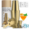 Professional 4-Piece Boston Cocktail Shaker Set
