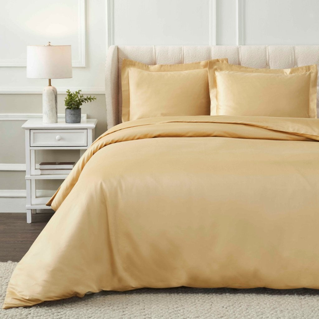 1200 Thread Count Egyptian Cotton Solid Duvet Cover Set - Egyptian Cotton Duvet Cover Set by Superior