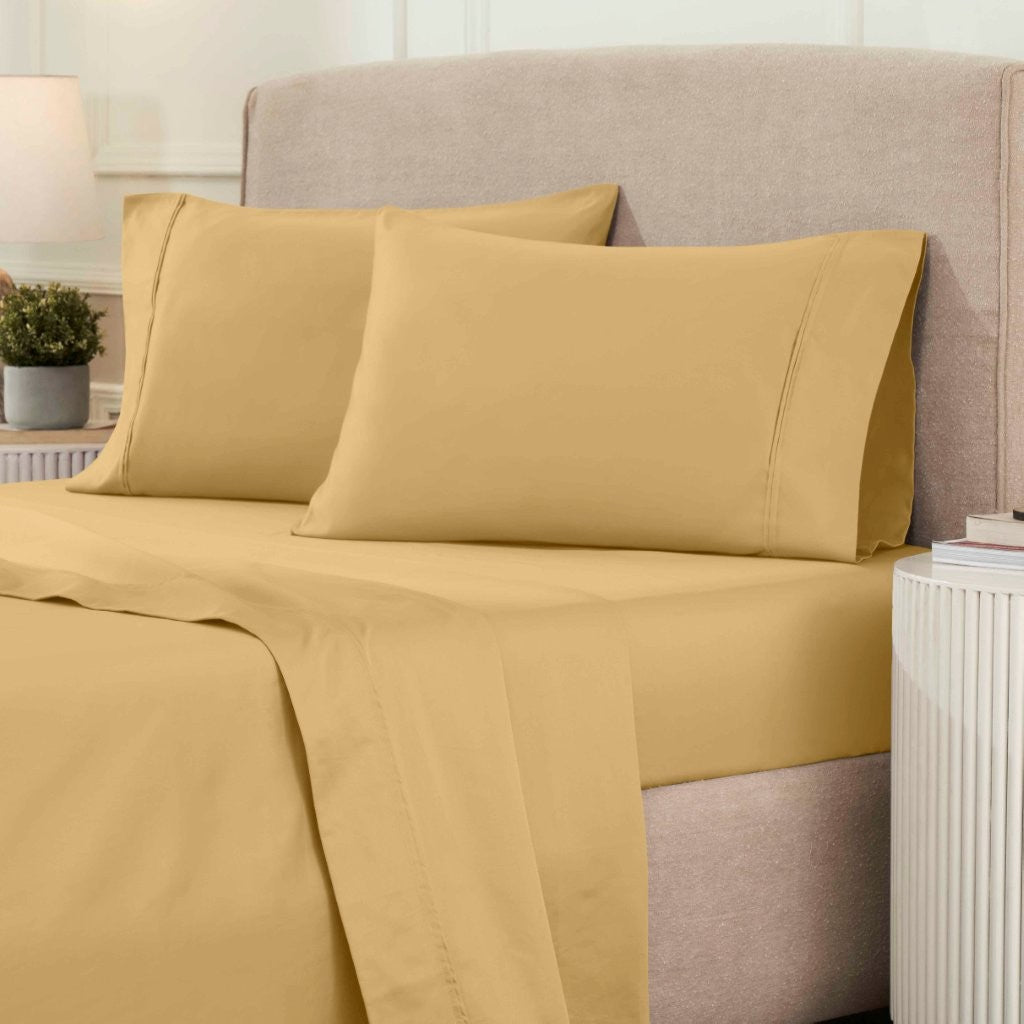 1200 Thread Count Egyptian Cotton Sateen Sheet Set - Egyptian Cotton Sheet Set by Superior Brand