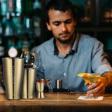 Professional 4-Piece Boston Cocktail Shaker Set