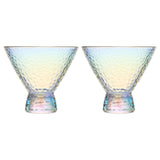 Dulce Martini Cocktail Glassware, Set of 2
