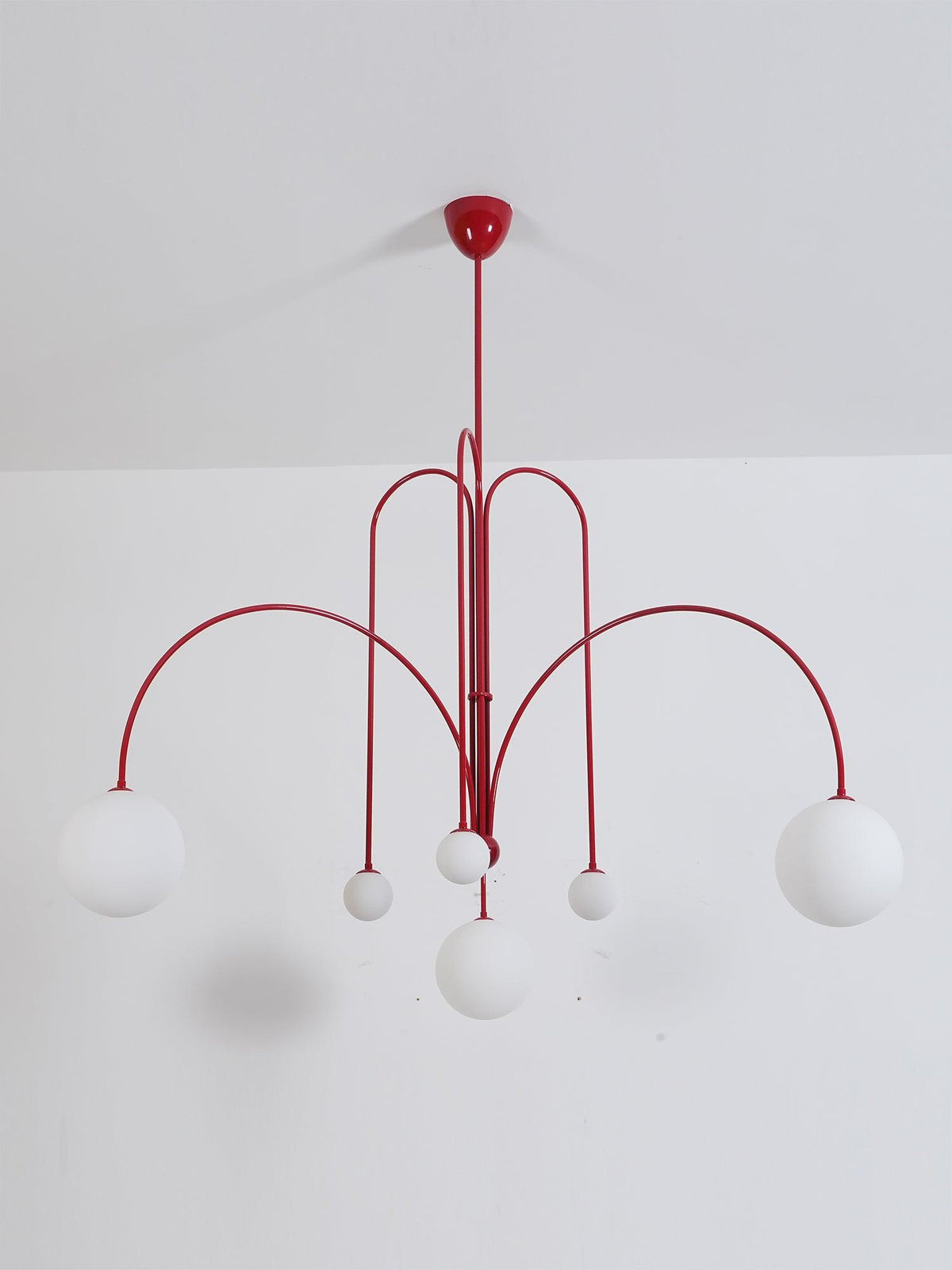 Globella | 6-Head Pendant Chandelier with Glass Globes, Adjustable Drop for Dining Rooms