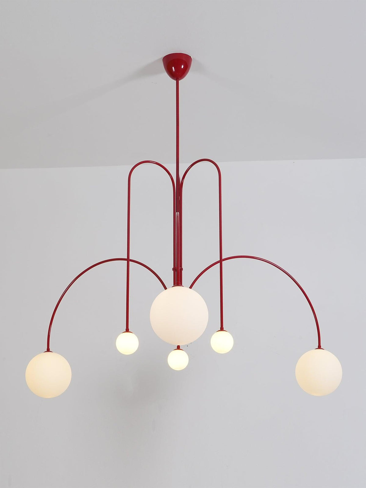 Globella | 6-Head Pendant Chandelier with Glass Globes, Adjustable Drop for Dining Rooms