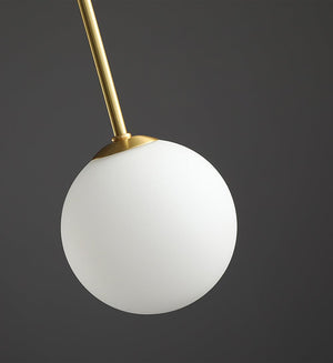 Globella | 6-Head Pendant Chandelier with Glass Globes, Adjustable Drop for Dining Rooms