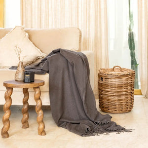 Vegan Cashmere Throw Blanket