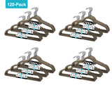 120 Pack of Premium Velvet Non-Slip Hangers with 360 Degree Rotatable Hook