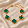 Title: 18k Gold Plated Bloom Line Bracelet