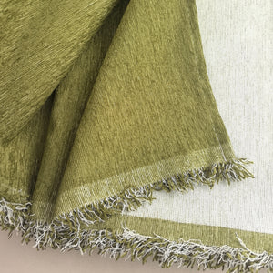 Solid Color Chenille Sofa Throw Blanket, Soft & Plush Decorative Couch Throw Cover