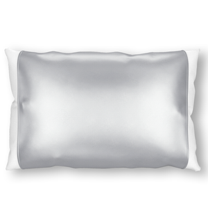 Gray Silk Pillow Sleeve