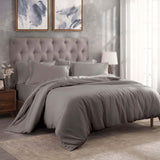 Egyptian Cotton 300 Thread Count Solid Luxury Duvet Cover Set - Egyptian Cotton Duvet Cover Set by Superior Brand