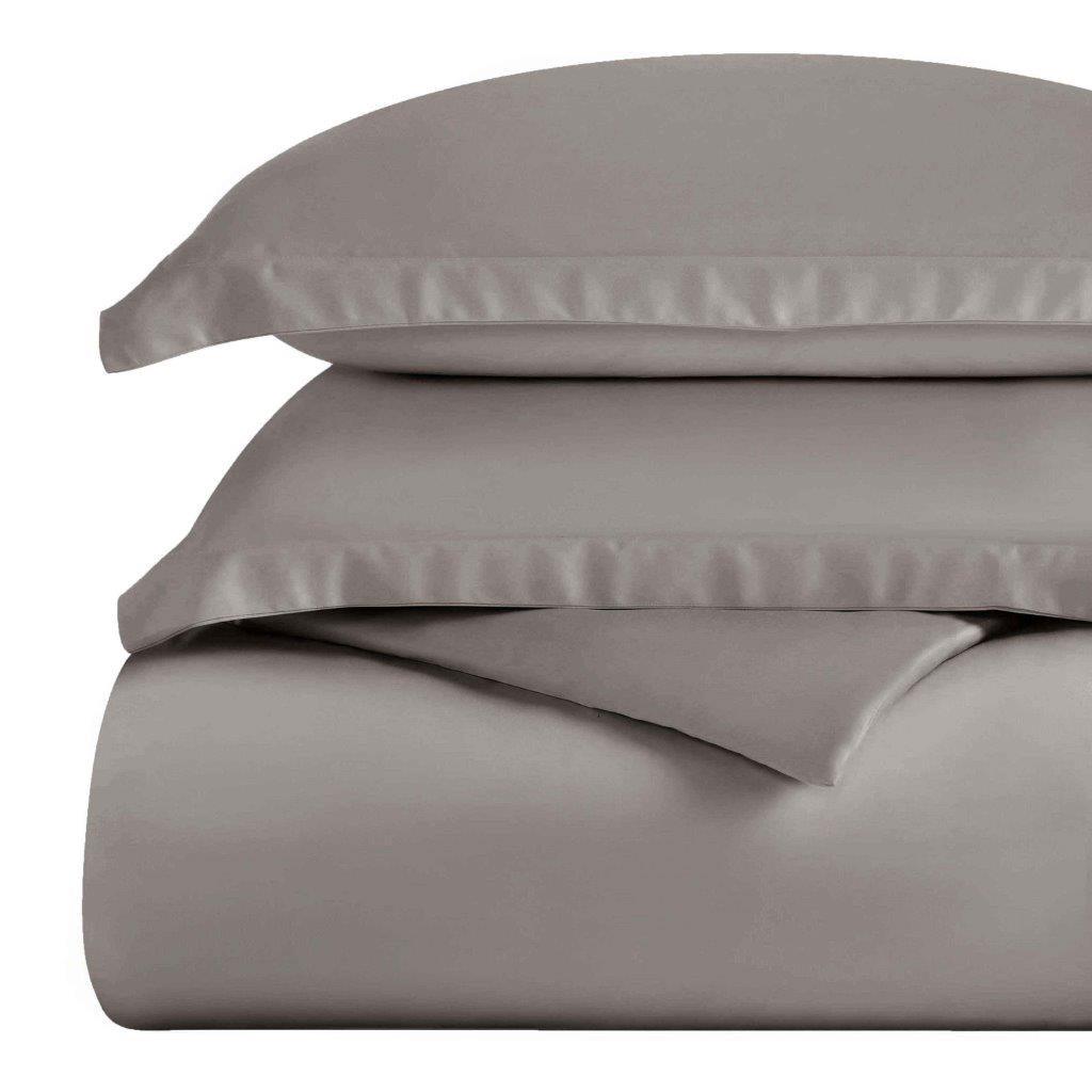 Egyptian Cotton 300 Thread Count Solid Luxury Duvet Cover Set - Egyptian Cotton Duvet Cover Set by Superior Brand