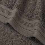 Honeycomb Textured Waffle Border Cotton Bath Towels, Set of 4 - Bath Towel by Superior Brand