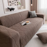 Modern Wavy Jacquard Sofa Slipcover, High Stretch Sofa Cover with 3D Organic Texture