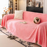 Plush Sherpa Fleece Sofa Throw Blanket, Soft & Cozy Furniture Protector for Couch