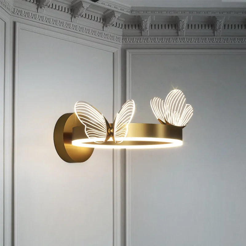 Butterfly LED Wall Lamp Night Light for Bedroom Living Room Home Decor