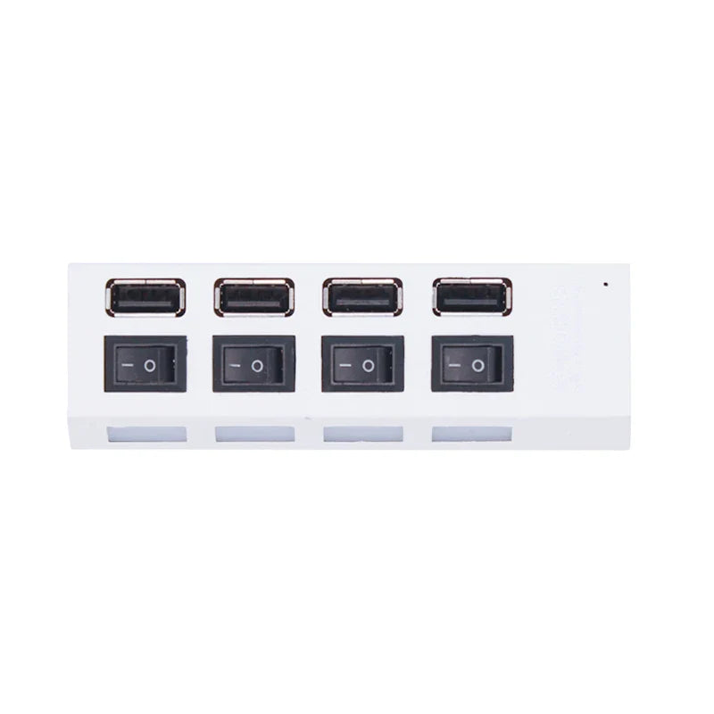 USB 2.0 Hub 7 Port with Switch Powered USB Splitter for PC Laptop