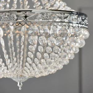 Vintage Crystal Chandelier Lampshade – Ceiling Pendant Light Shade Easy Fit