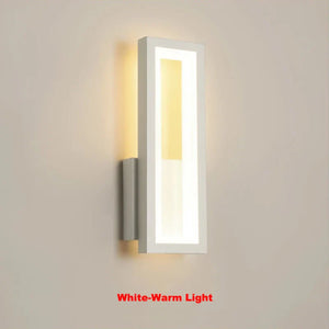 Modern Minimalist LED Wall Lamp – Black White Light for Bedroom & Living Room