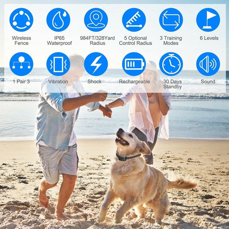 FidoFence Pro Wireless Dog Fence System with Waterproof Training Collar