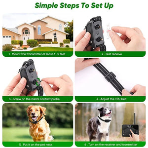 FidoFence Pro Wireless Dog Fence System with Waterproof Training Collar
