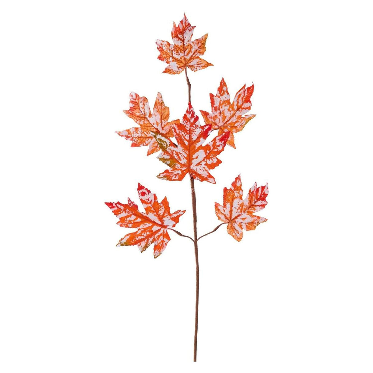 29" Glitter Maple Leaf Spray